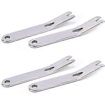Mini Crank Crowbar Multi Tool Pocket Pry Bar Llavero Survival Scrapersilver 4 Pcs