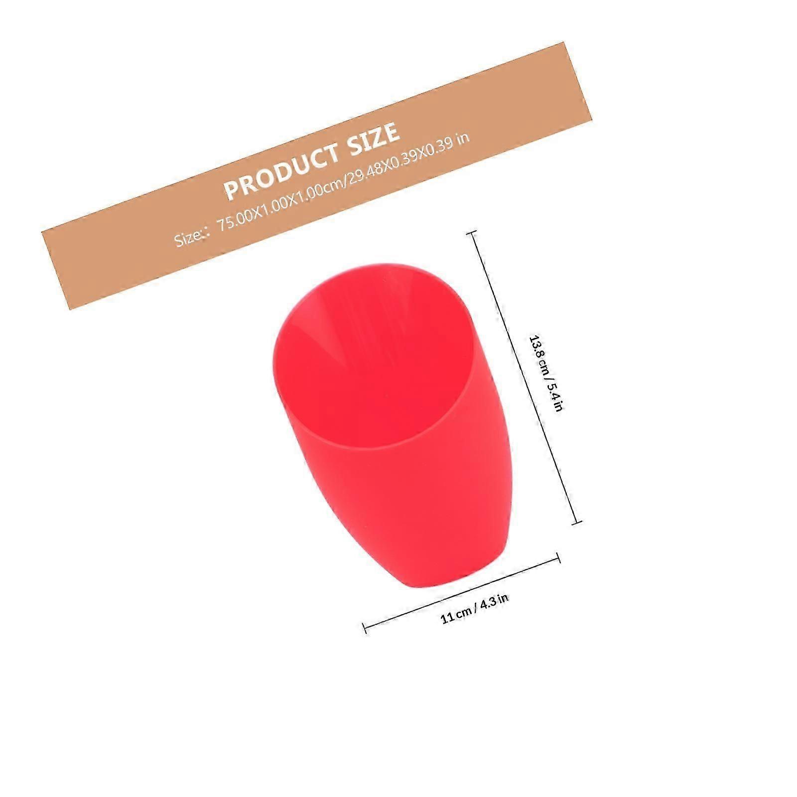 Plastic Lamp Shade Red Table Lamp Cover for Decor 4Pcs