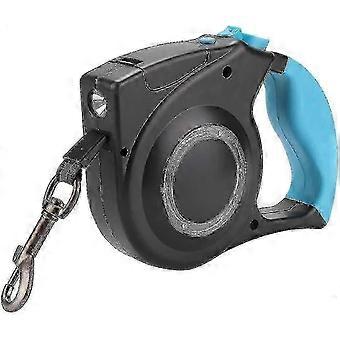 Retractable Dog Leash Adjustable Heavy Duty Led Dog Walking Leash With Non-slip Handle (black Blue) (1pcs)