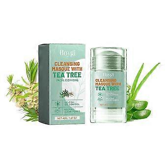 Tea Tree Cleansing Masque Stick - głęboko oczyszcza pory, rozjaśnia trądzik, ujędrniającą maskę z glinki dla gładkiej skóry
