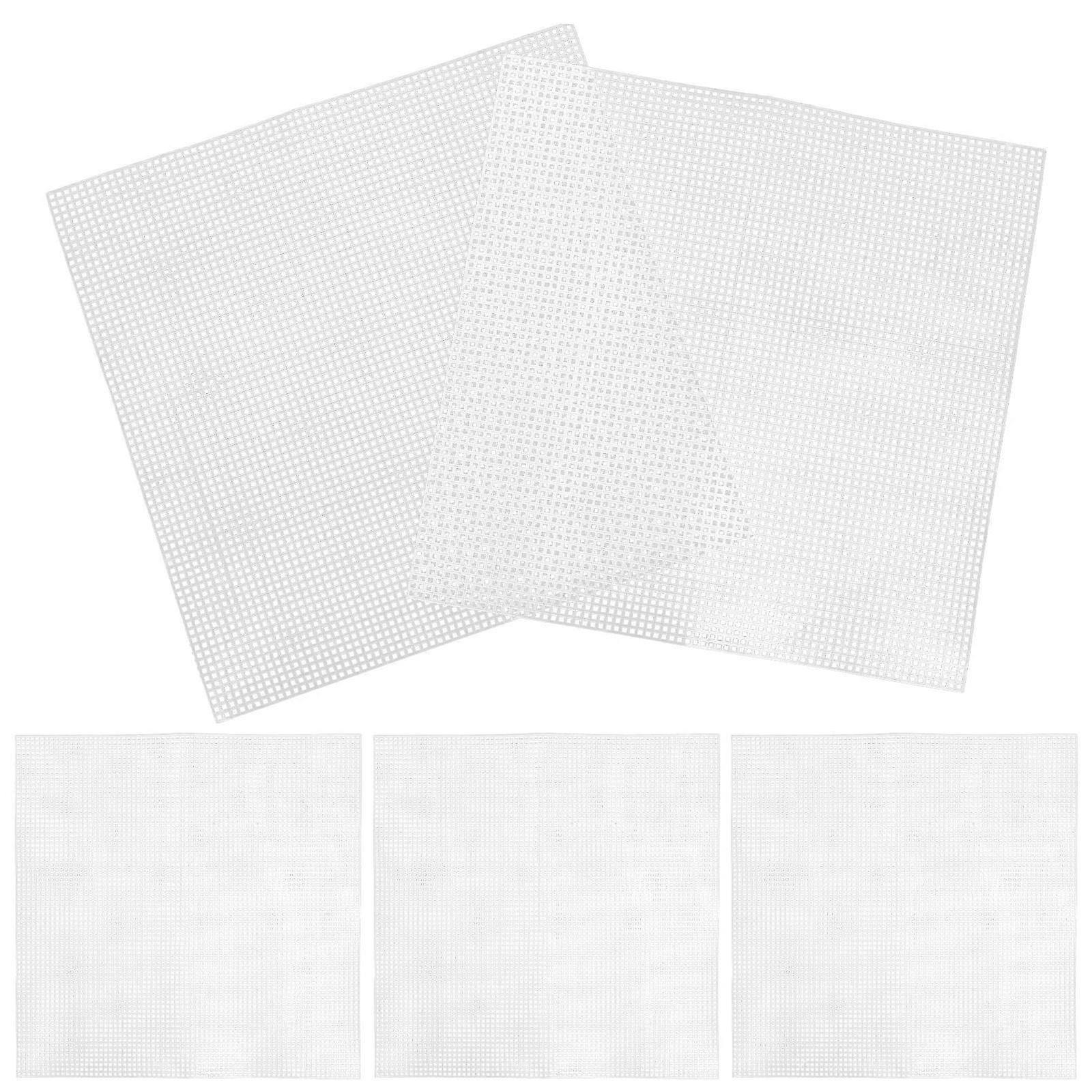 5Pcs Plastic Mesh Sheets Bag Mesh Sheets Embroidery Mesh Sheets Crochet Project Material