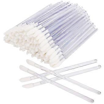100 Pcs Disposable Lip Brushes with Soft Bristles for Makeup Application
