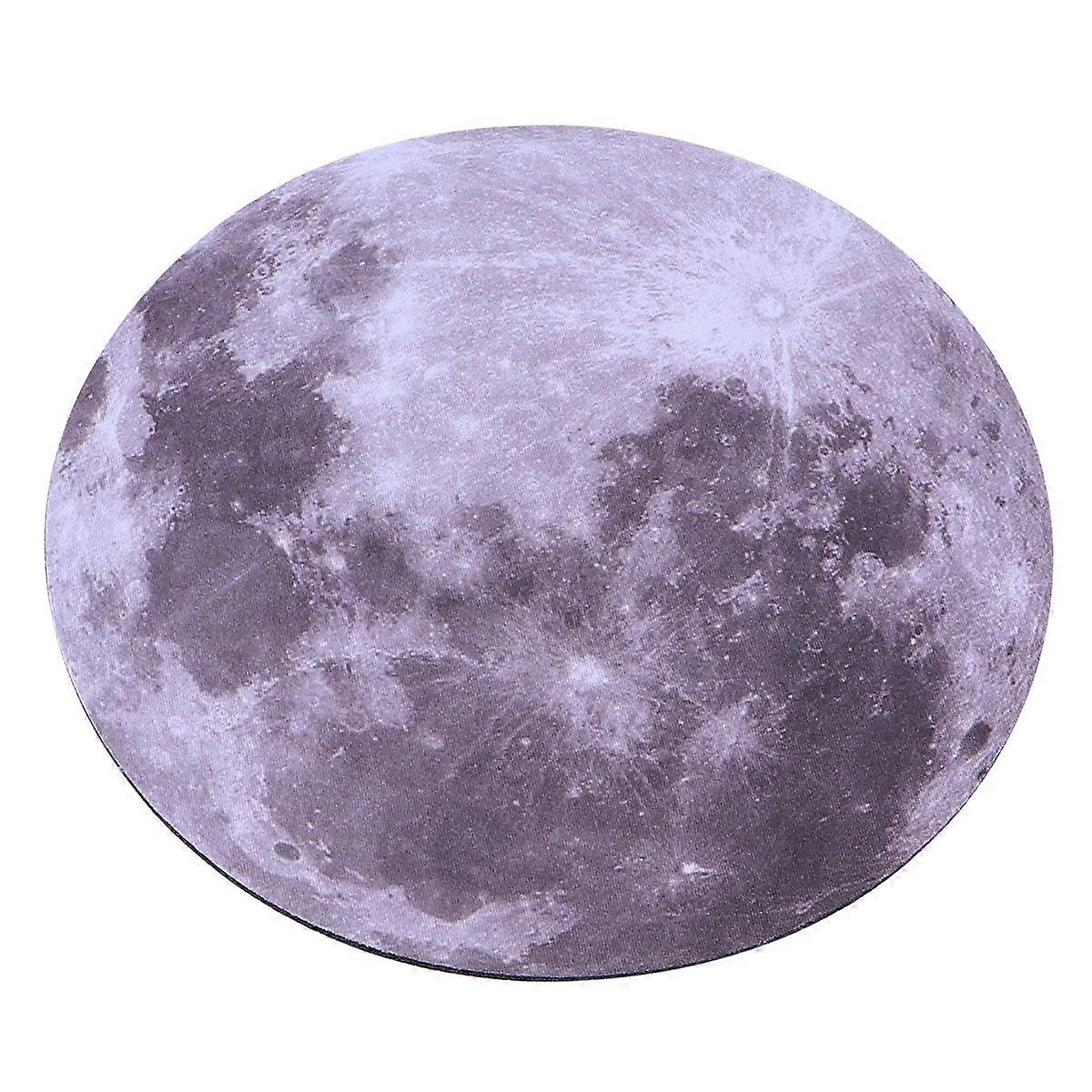Planet Pattern Mousepad Round Rubber Mouse Cushion for Protection Use