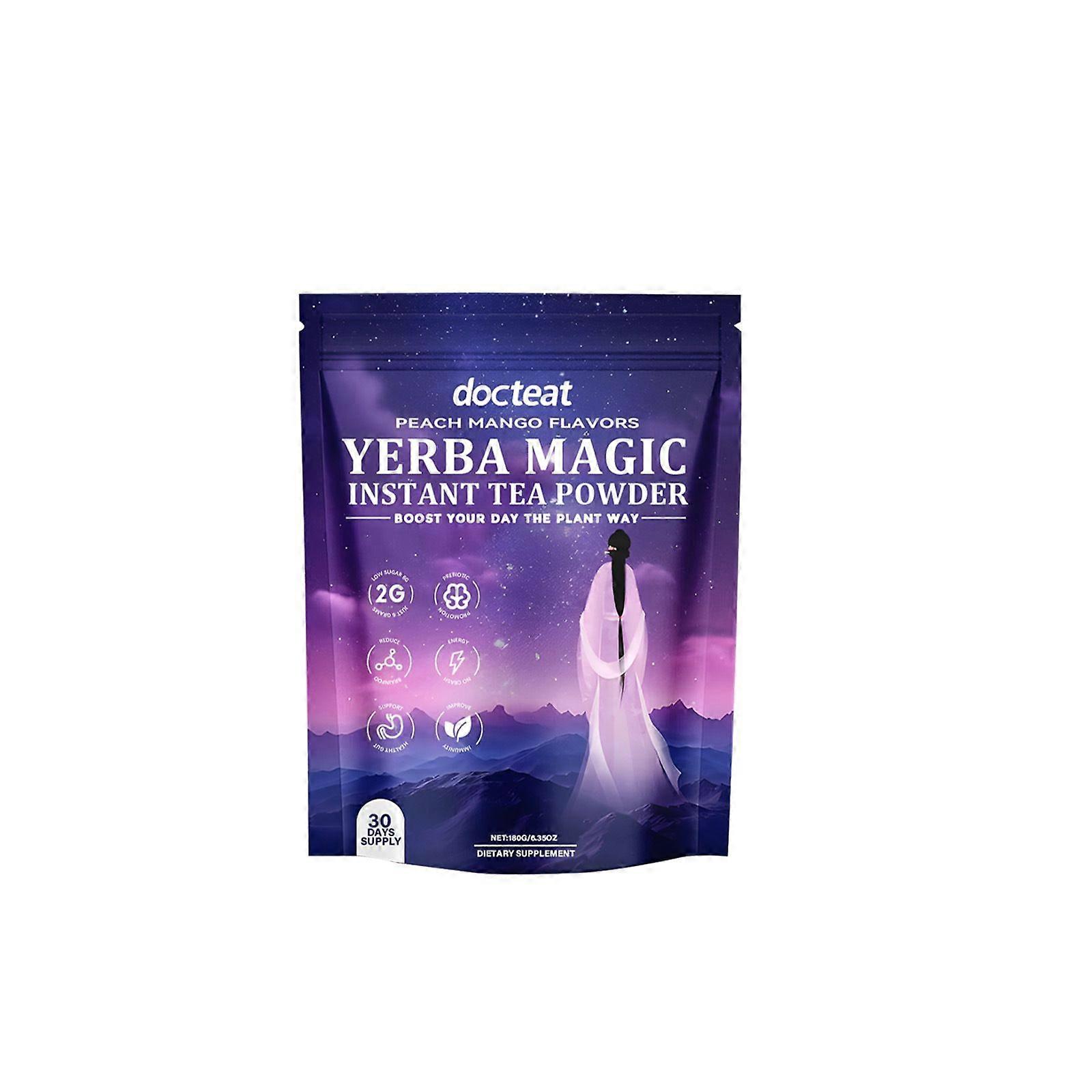 Pfirsich-Mango-Yerba-Mate-Instanttee-Pulver