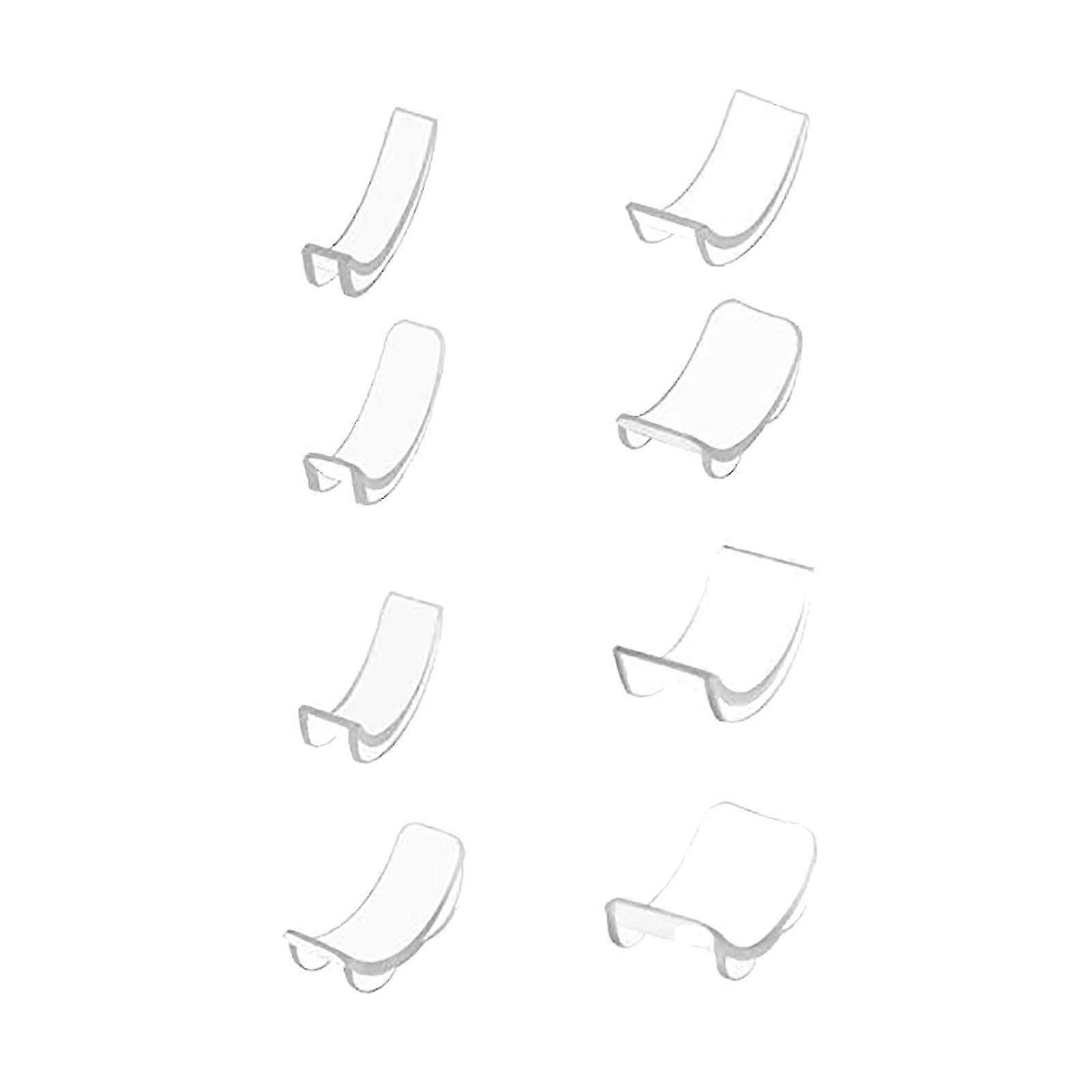 Set 8pcs Ring Re-sizer 8 Sizes Silicone Invisible Ring Size Adjuster Reducer