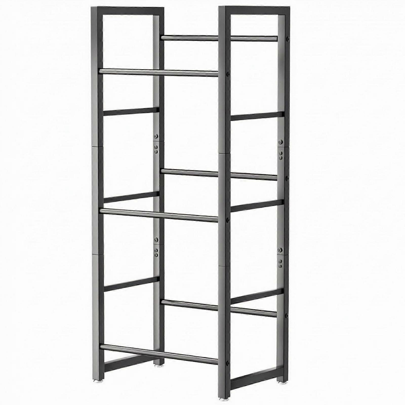 Three Tier Beverage Rack Adjustable Feet Open Frame for Kitchen