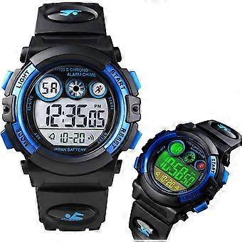 2026 Latest Model  Kids Digital Sports Watch, Waterproof Outdoor Electronic Watch with Alarm, Stopwatch, Backlight, 12 and 24 Hour Time, Ad