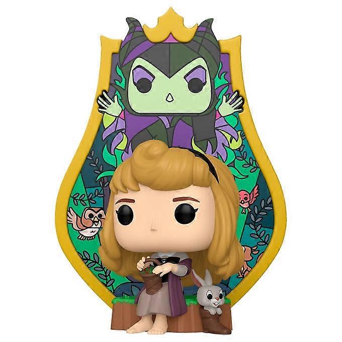 Figura POP Deluxe Disney La Bella Durmiente Aurora Maléfica Vitral
