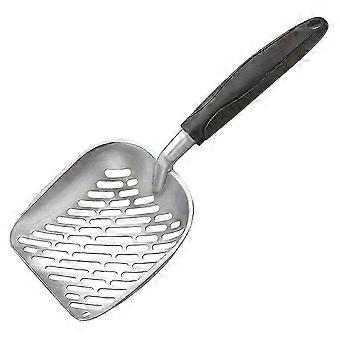 Extra Large Aluminum Alloy Deep Shovel Poop Sifting with Long Handle Metal Cat Litter Scoop-inst