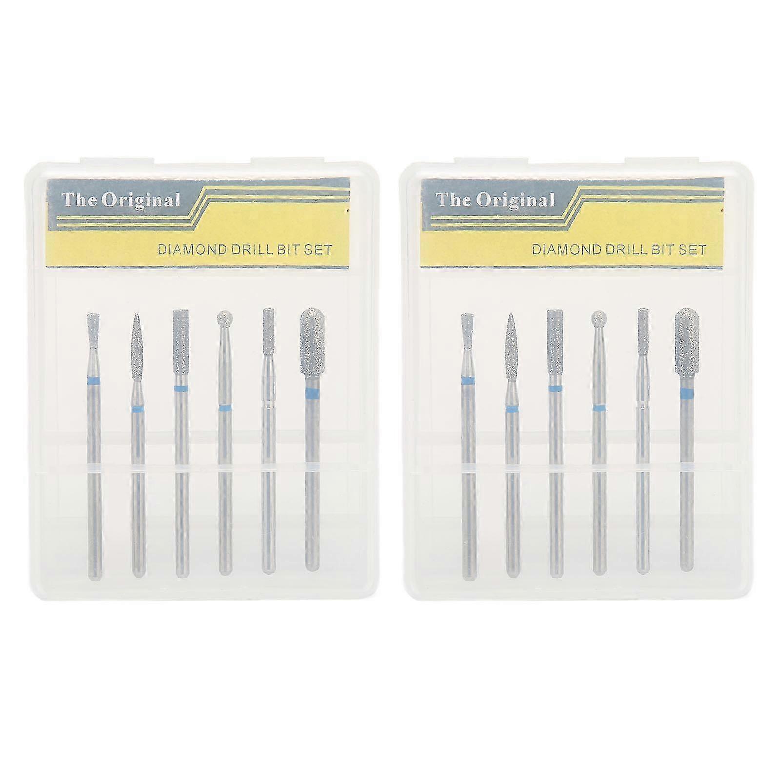 2 Pack Diamond Nail Drill Bits