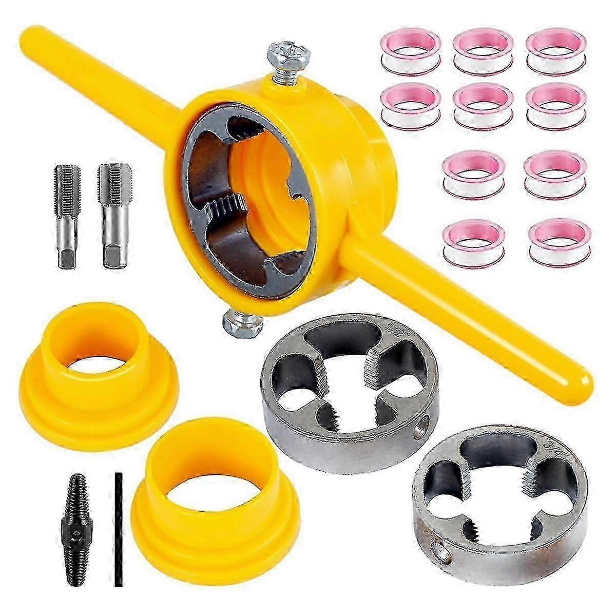 PVC Pipe Threader Kit 6-Pc NPT