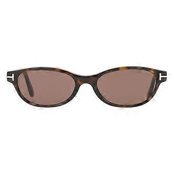 Tom Ford FT1310 CHLOE-02 52E Full Rim Ovale Solbriller For Dame UV3 Original