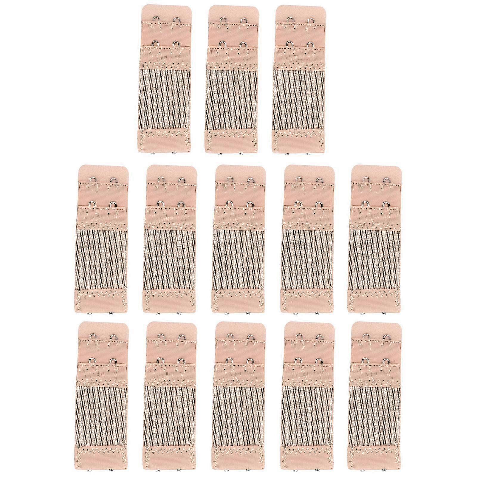 Elastic Extenders Women Strap Extension Rectangular Shape Polyester Metal 20Pcs