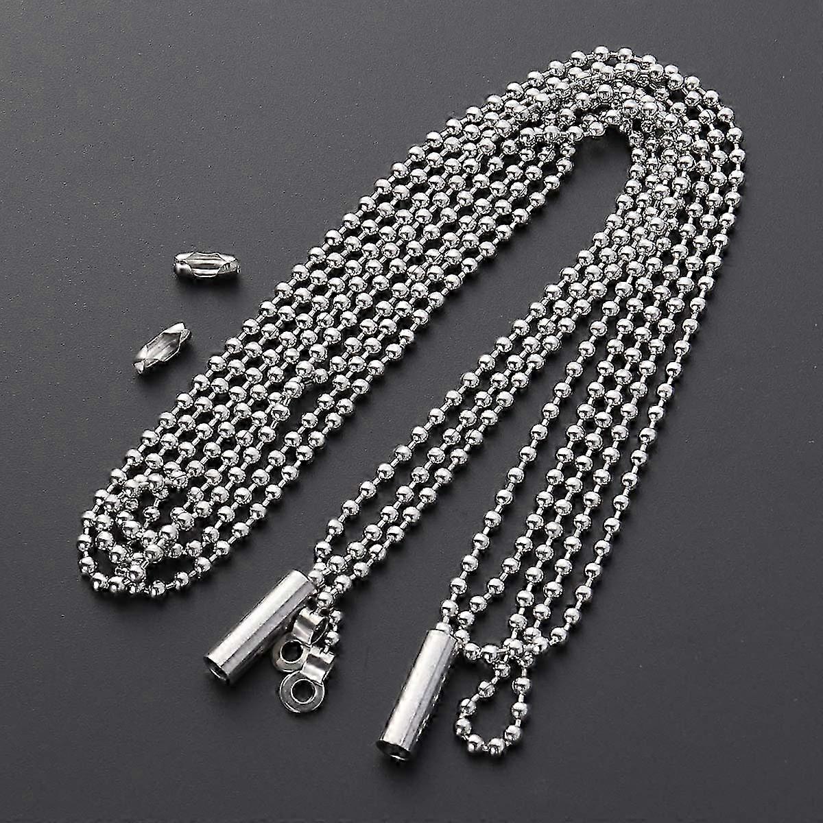 Replacement Ceiling Fan Light Lamp Switch Pull Chain Lighting Accessories (Silver)