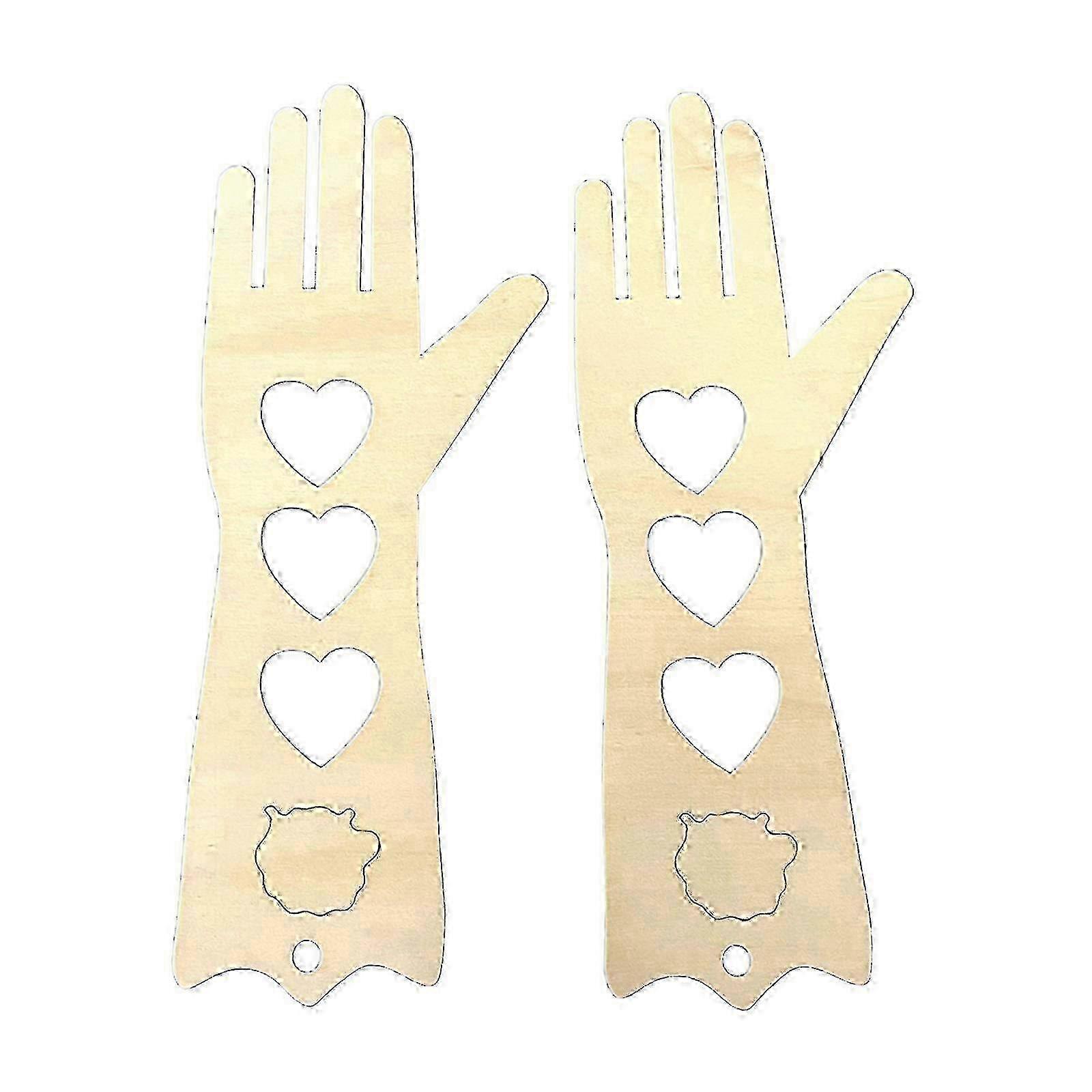Precision-Cut Wooden Mitten Forms