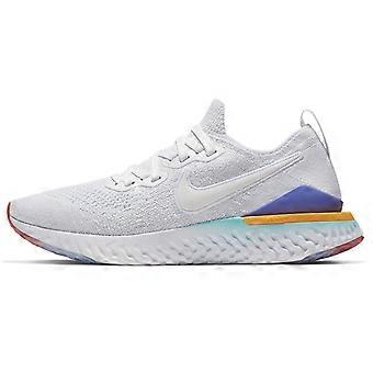 Nike Epic React Flyknit 2 Blanco Hiper Jade Ember Glow para mujer BQ8927-104