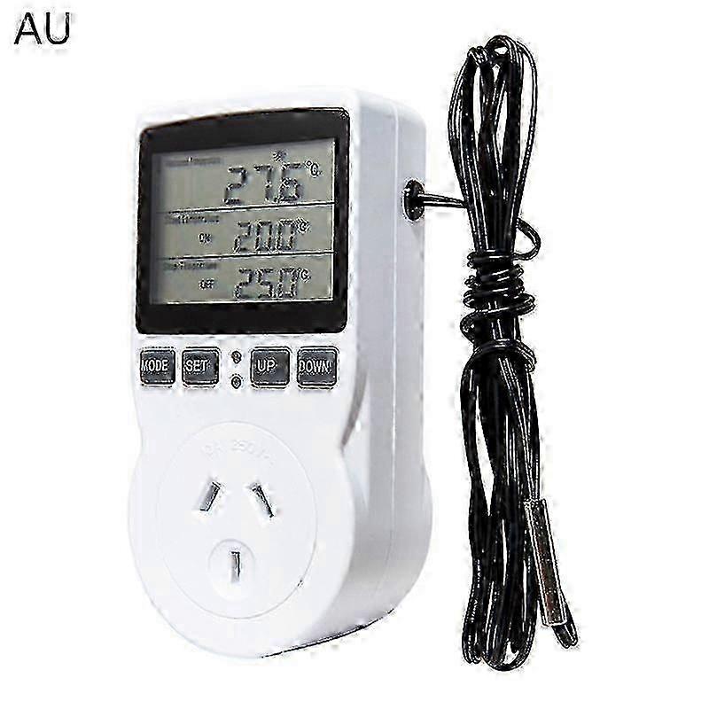 Heating Cooling Digital Temperature Controller Socket 16A with Timer Sensor Probe