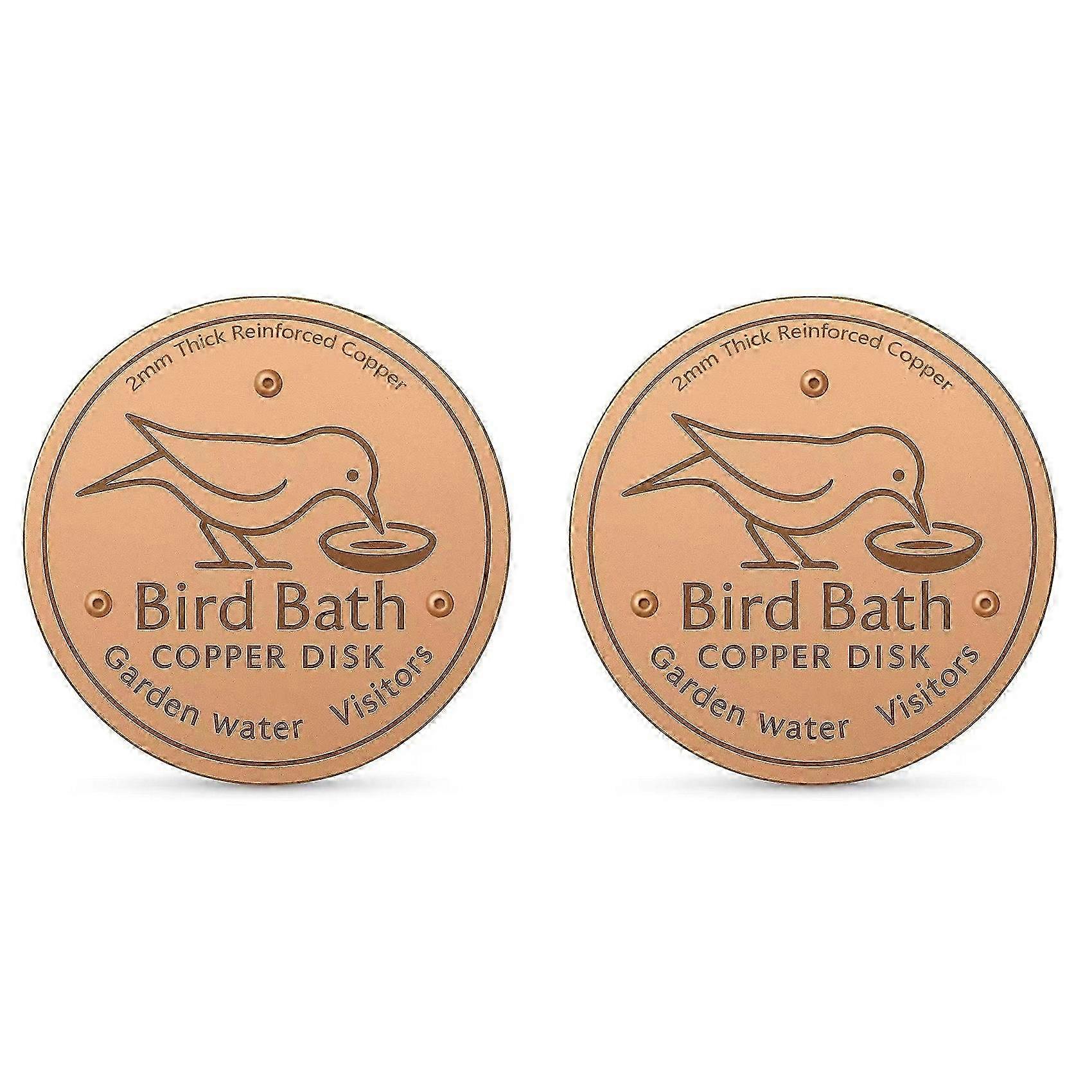 Natural Copper Bird Bath Algae Control