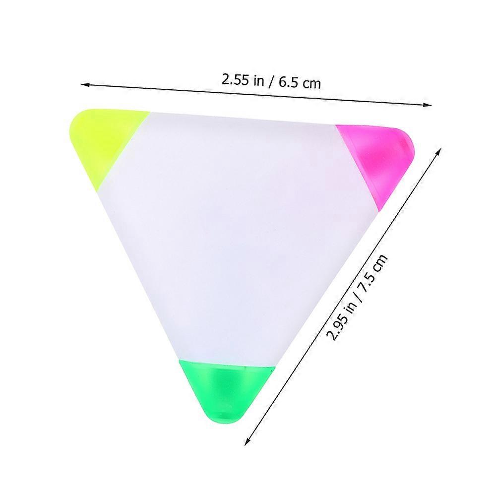 Colored Pens Triangle Highlighters for Marking 12Pcs Set