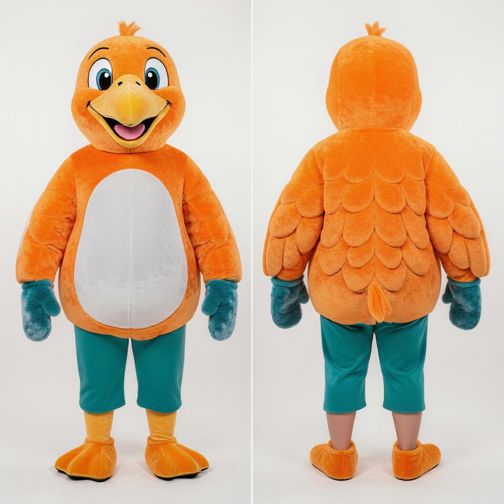 MASTICOT Rust Orange Broad Winged Albatross Mascot