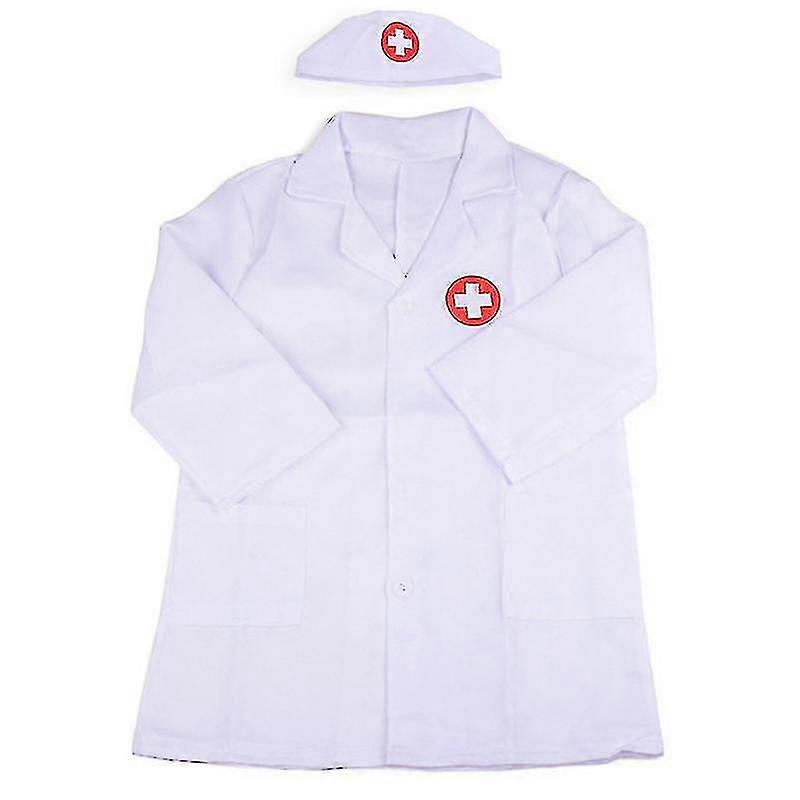 Nurse Pretend Play Set Breathable Polyester Coat