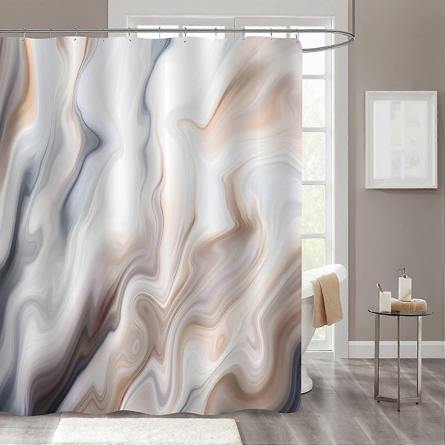 Stylish Waterproof Machine-Washable Shower Curtain