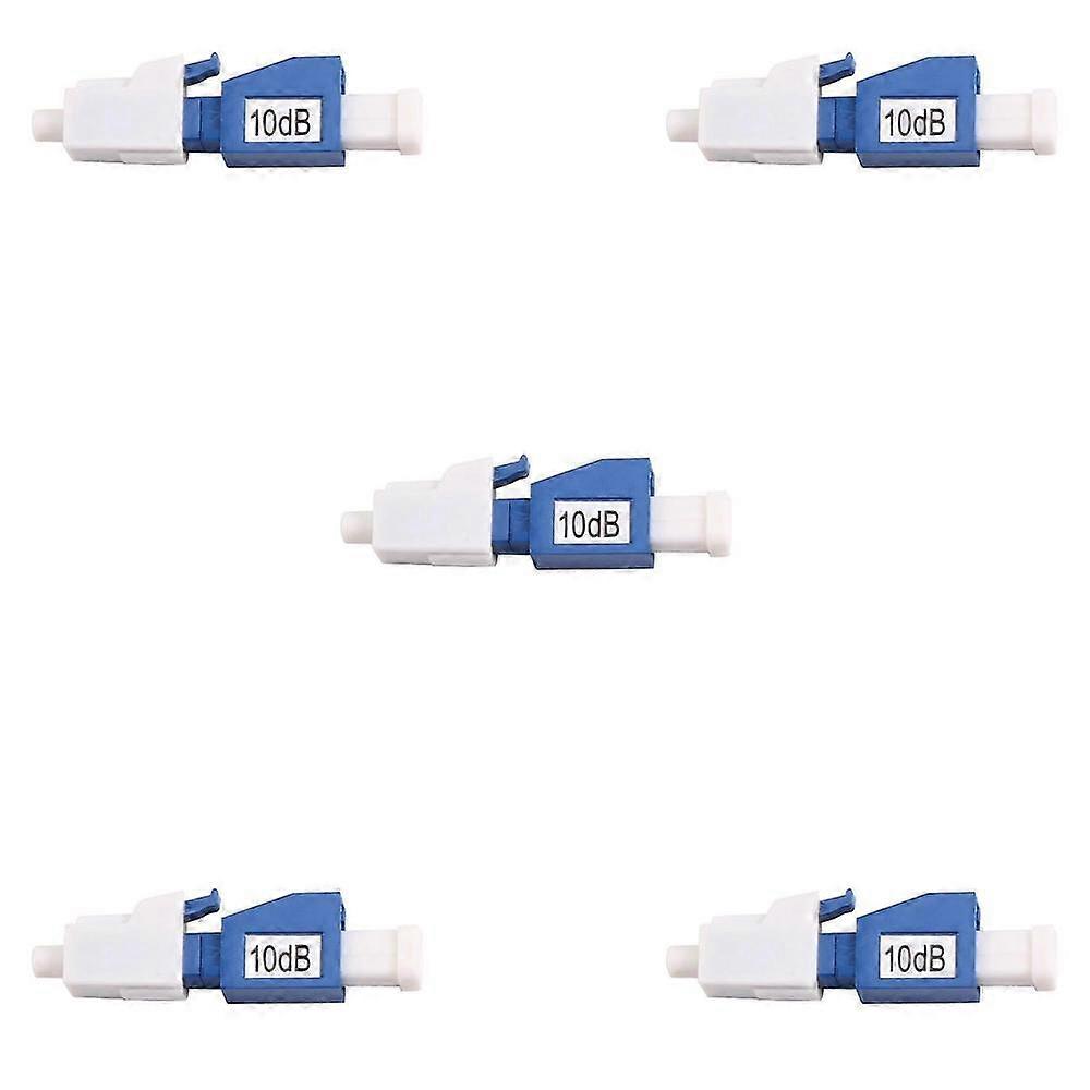 5PCS 10dB Fiber Optic Adapter, Simplex SC UPC Connector