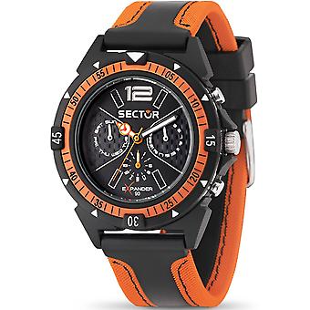 Sektor Expander 90 Quarz Analog Man Uhr mit R3251197021 Gummi Armband