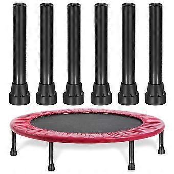 6pcs Trampoline Legs with Pad, Stainless Steel and Rubber, Shock Absorbing Stable Support for Outdoor Trampoline