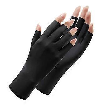 UV-Protective Stretchy Fingerless Gloves for Gardening and Driving