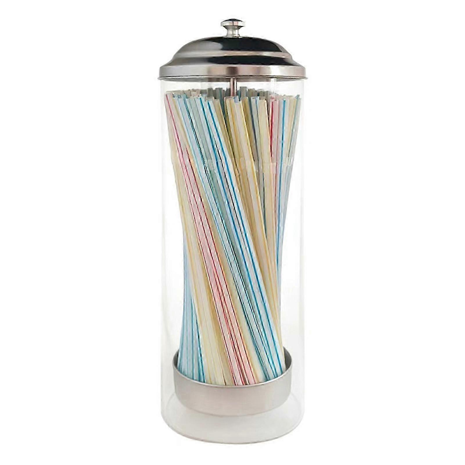 Easy Clean Borosilicate Straw Jar