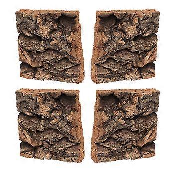 Tree Bark Terrarium Background for Reptile Climbing Platform 16Pcs