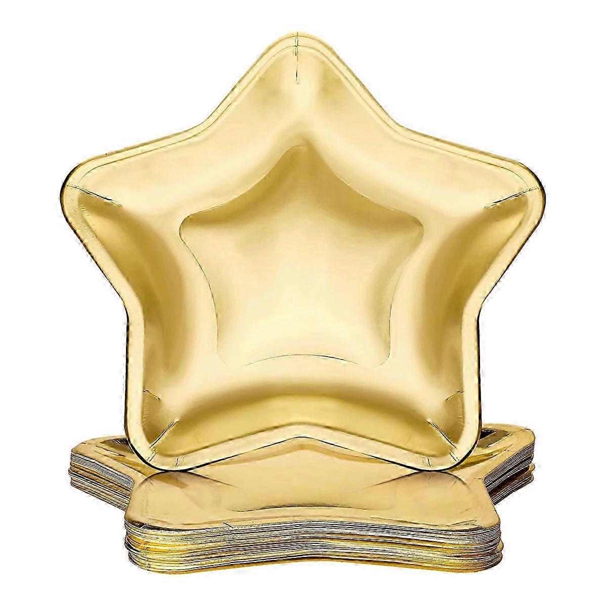 Star-Shaped Festive Paper Plates