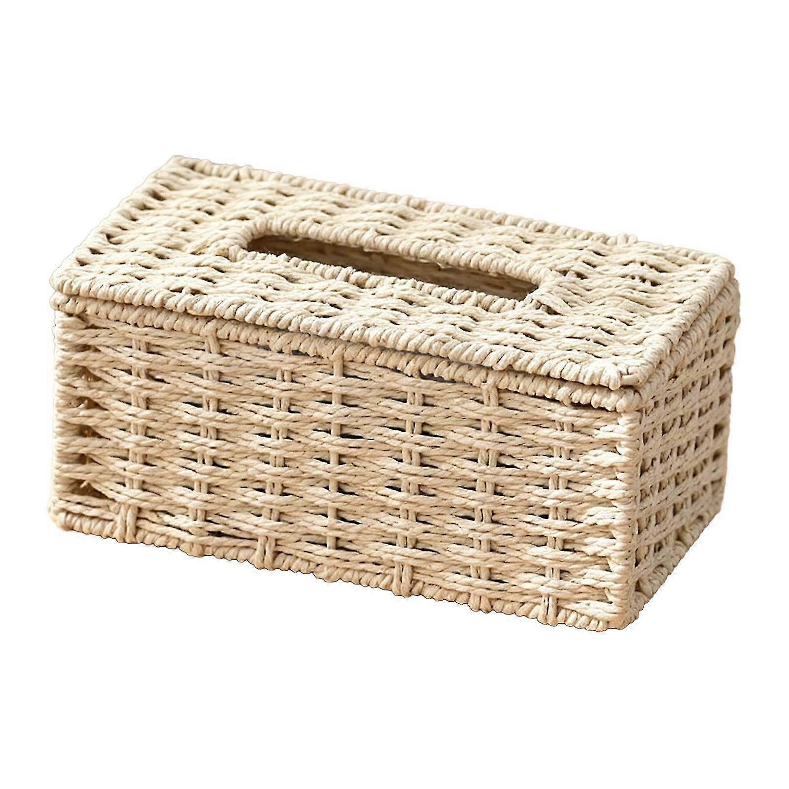 Artisan Woven Rectangular Tissue Holder