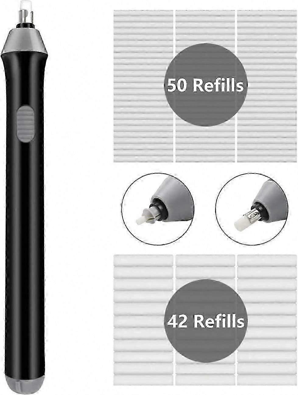 Electric Eraser, Battery Powered with 92 Refills
