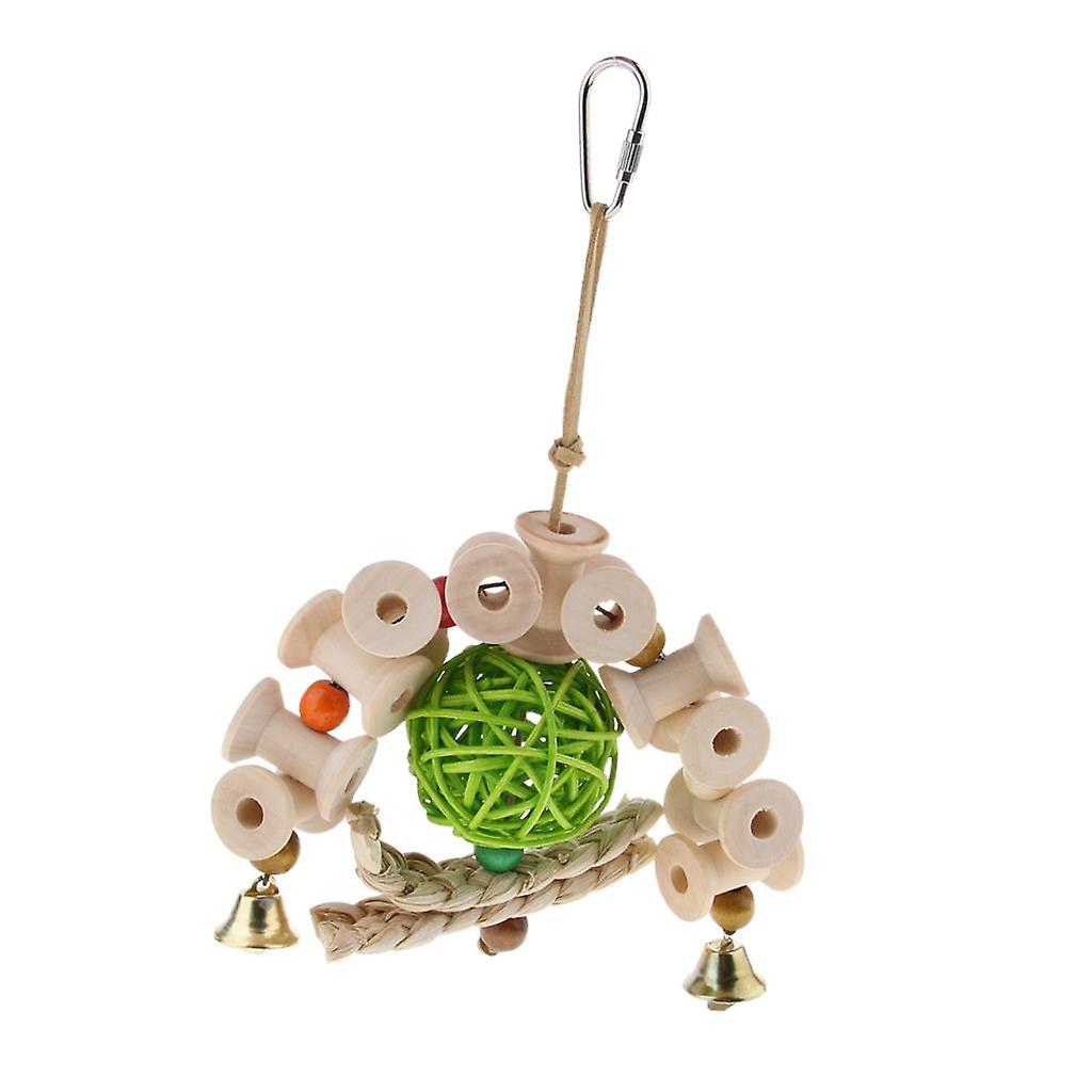 Small to Large Parrots Toy Parrot Wood Blocks Bird Chew Toy 1