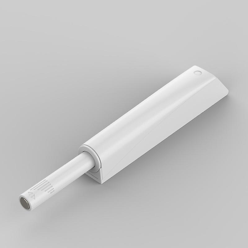 Closet Door Damper - Push Button Door Opener for Installing Drawer and Cabinet Doors, 2 in Black and White.