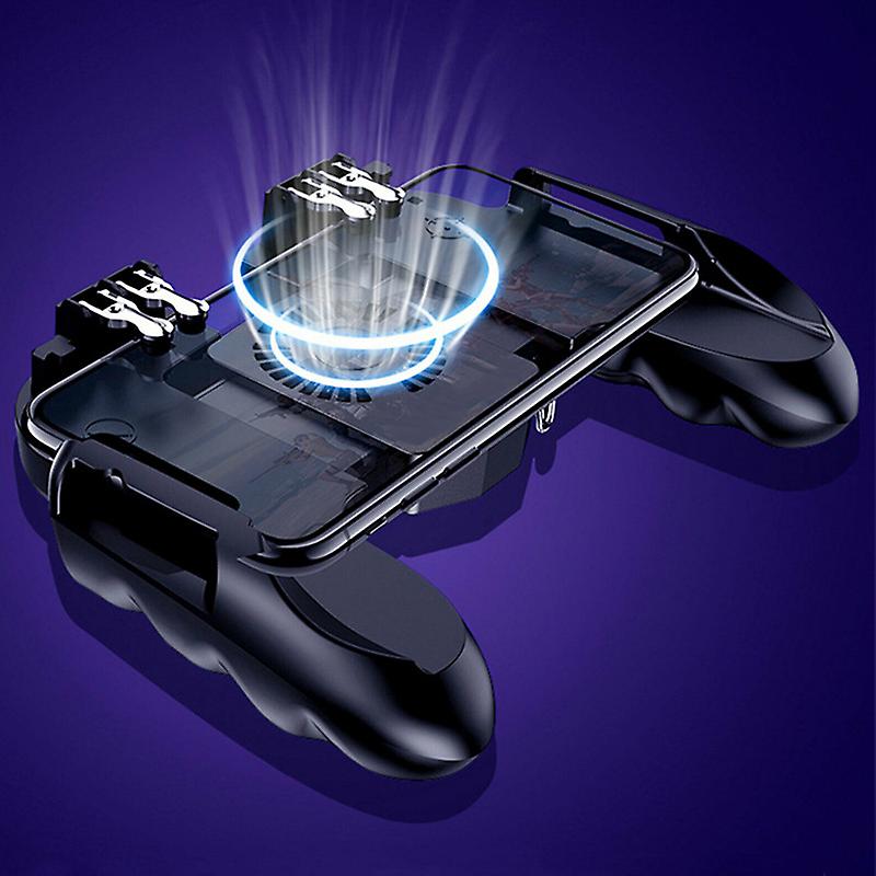 Mobile Game Controller with Cooling Fan for IOS Android Phone PUBG Gaming