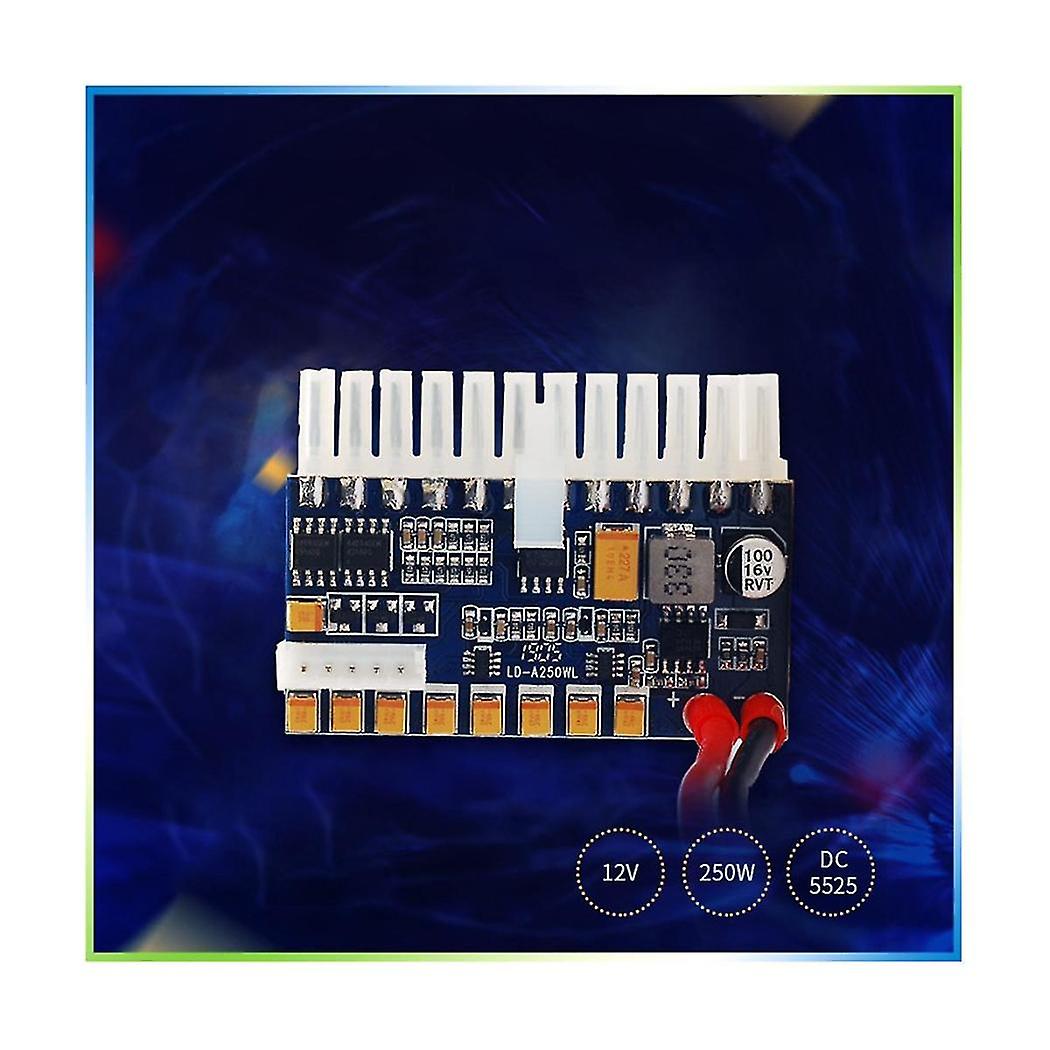 Tragbare DC 12v 250w 24pin ATX verbinden mit Motherboard Mini ITX Netzteil Pcio Psu Modul für P
