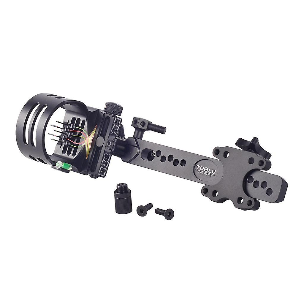 Micro Adjust 5 Pin .019" Compound Bow Sight Archery Accessory Black