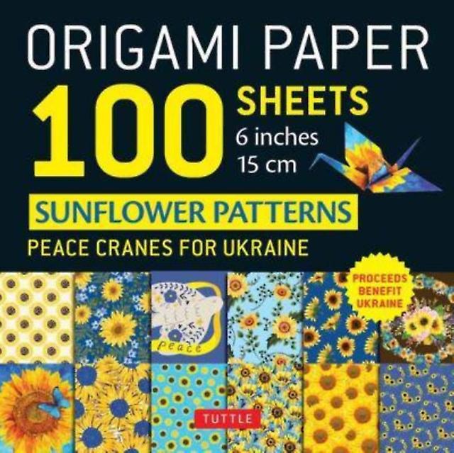 Origami Paper 100 Sheets Sunflower Patterns 6quot 15 Cm Notebook  blank book Book