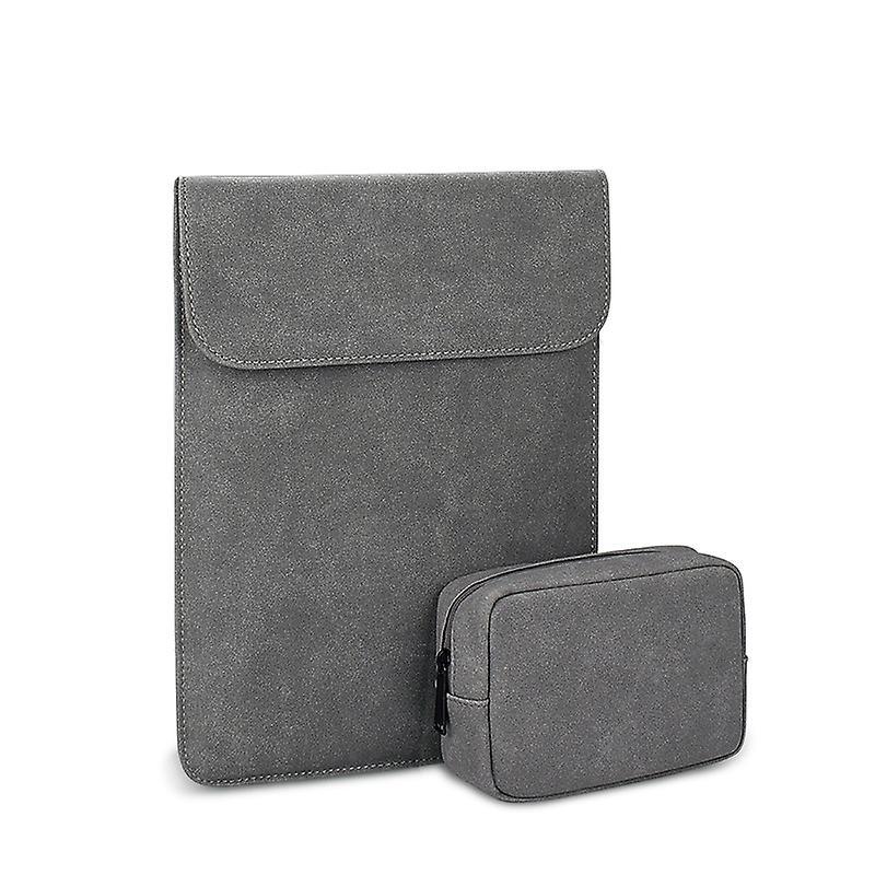 PU02 Ultra-thin Notebook Liner Bag, Size:14.1-15.4 inch Dark Grey