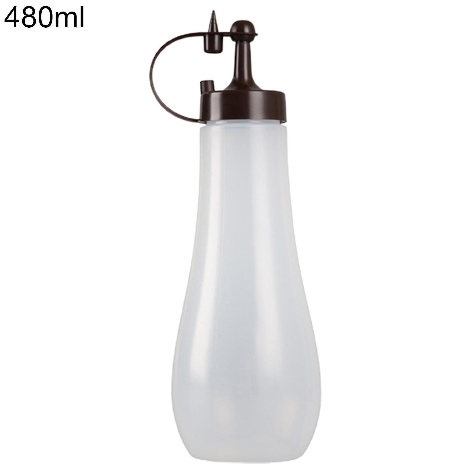 250ml/360ml/480ml/720ml Squeeze Bottle No Odor Small Outlet Multi-functional Plastic Condiment Squeeze Squirt Bottles With Lids For Home