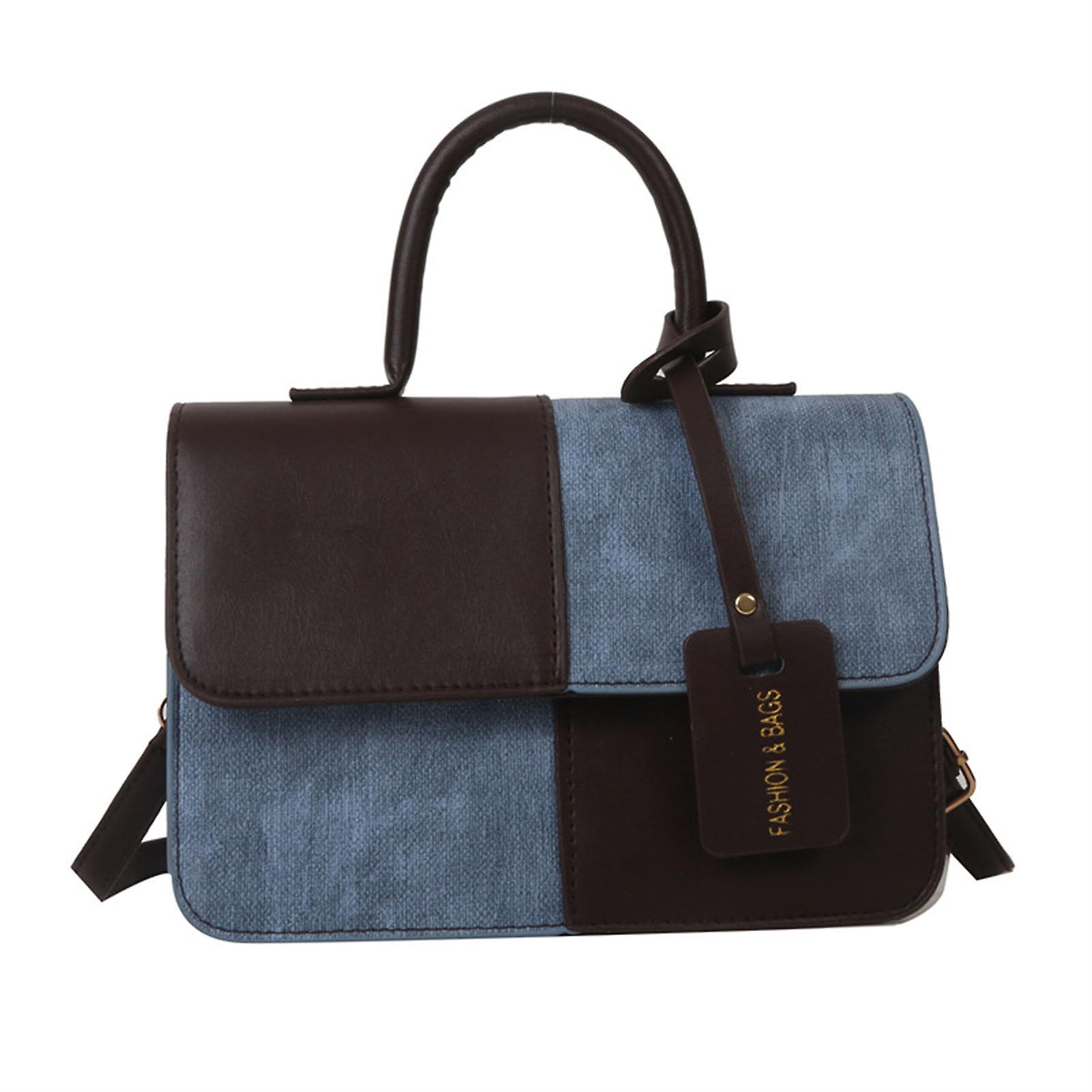 Fashion Collision Color Cross-body Bag Portable Washable Shoulder Bag for Shopping