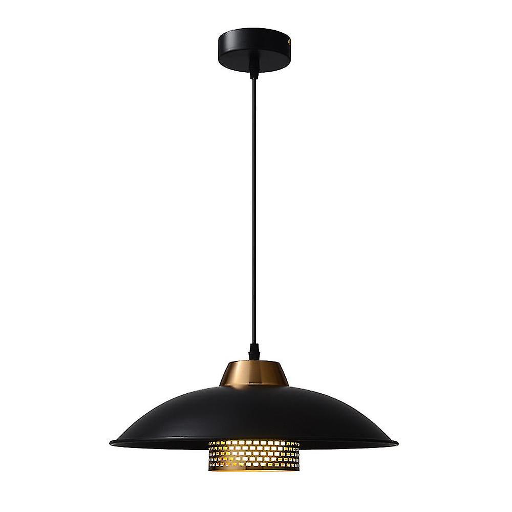 Wrought Iron Chandelier E27 220v Without Light Source Black Gold