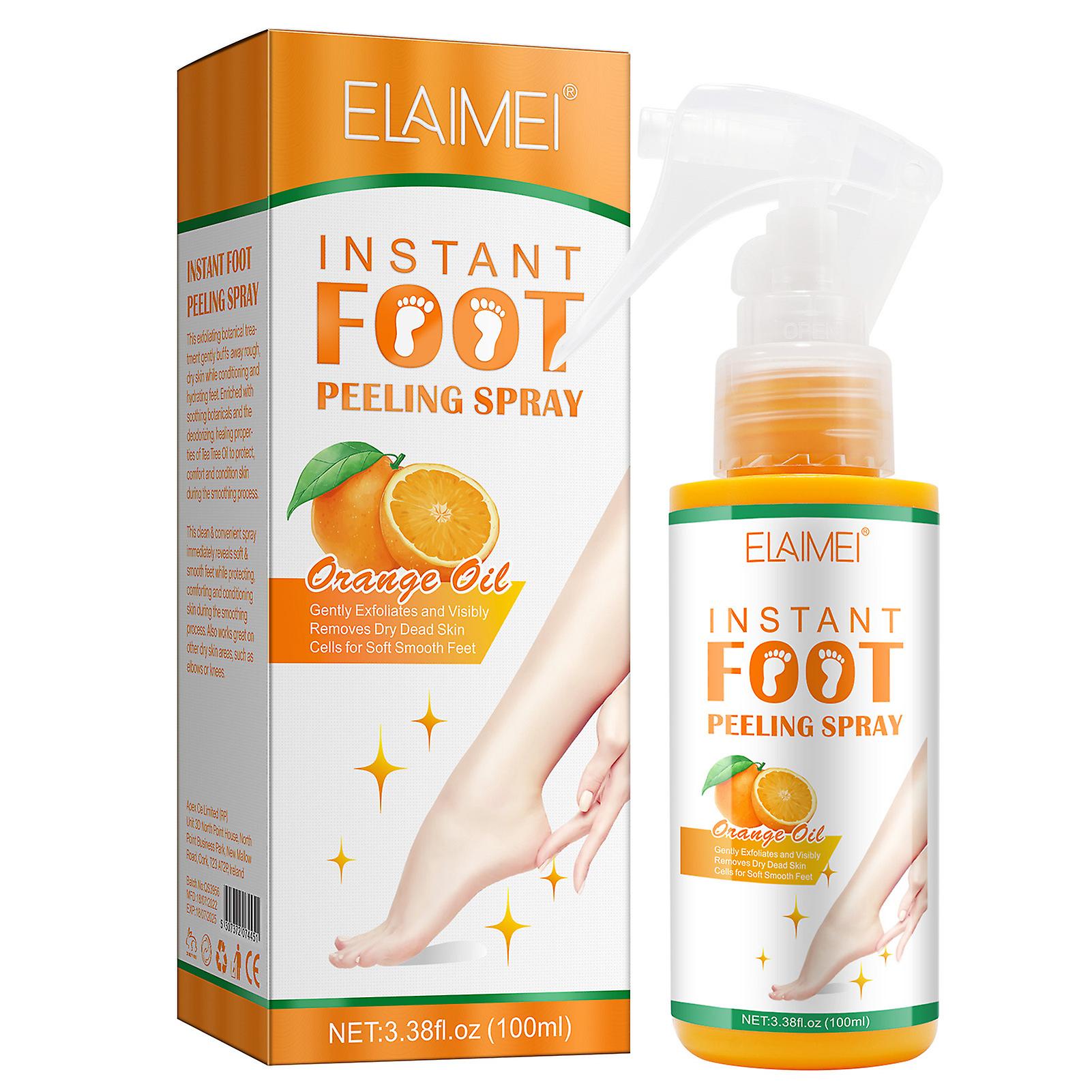 100ml Green Tea Foot Peeling Spray Smooth No-mess Application Spray Works With Any Foot File Or Scrubber