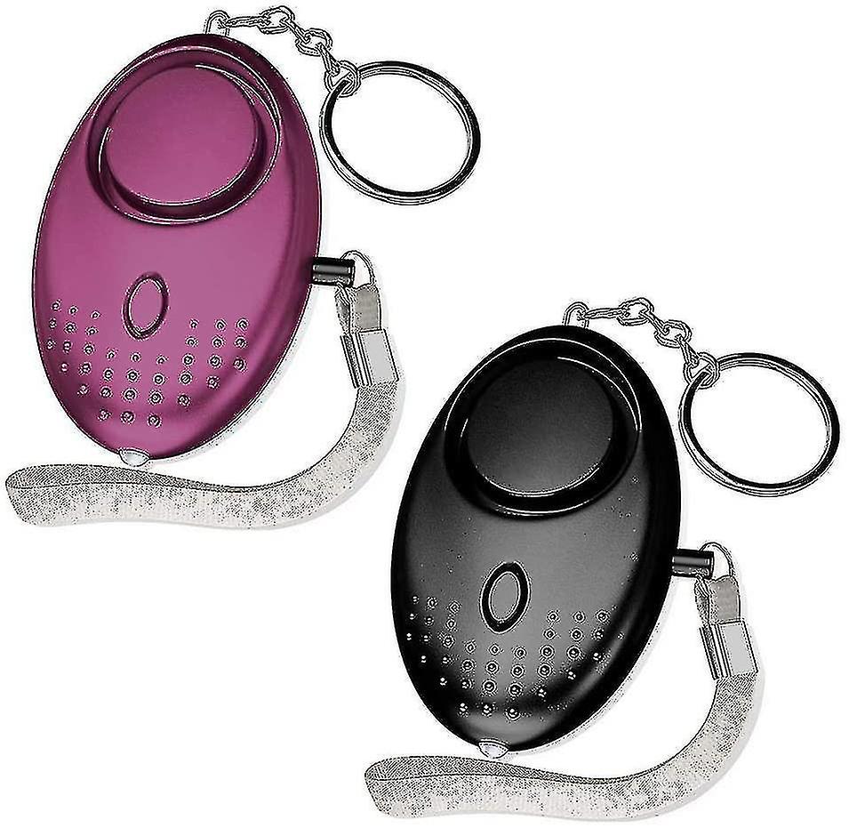 Yi Shi 2 Pack Personal Alarm Keychain 140 Db Police Approved Mini Loud Self Defense Keychain With To