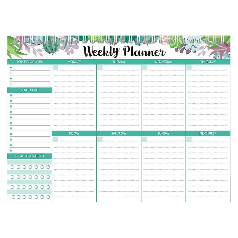 Daily Planner Coil Design Weekly Planner Notepad Appointments Reminders Notebook for Home School Off