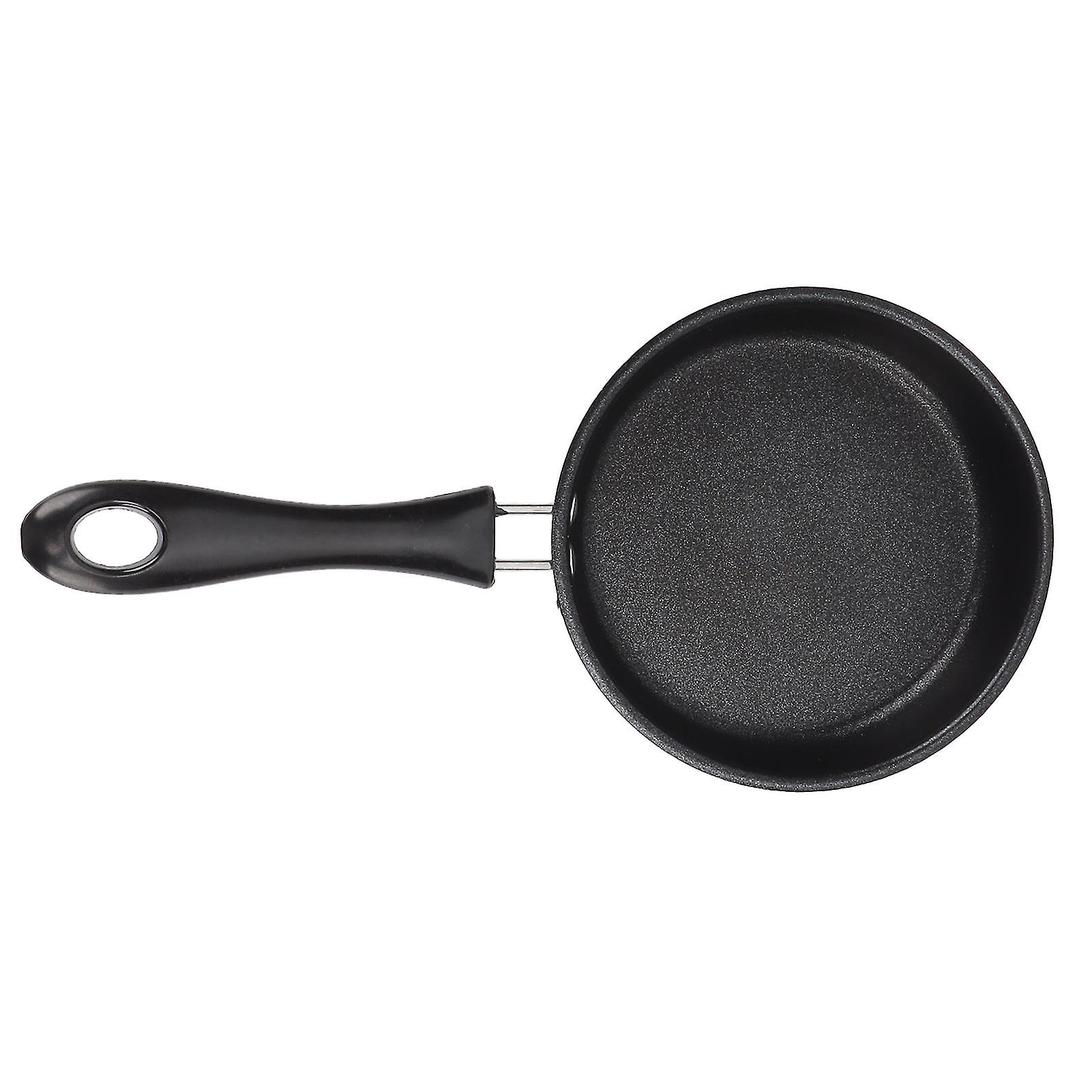 Non-Stick Frying Pan 12CM Small Egg Pan Low Oil Smokeless Frying Pan for Steak Compatible with Induction Cooktop Durable Non-Stick Coating Easy to Cle