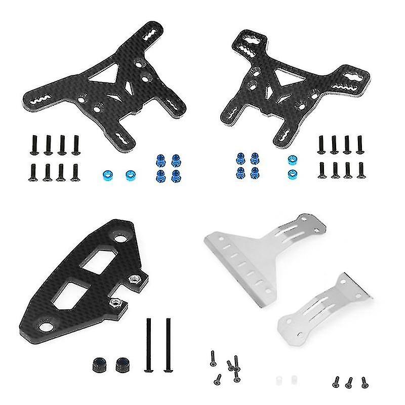 Carbon Fiber Bumper Plate Shock Tower Chassis Armor Protector For Xv02 Xv-02 Pro 58707 1/10 Rc Car